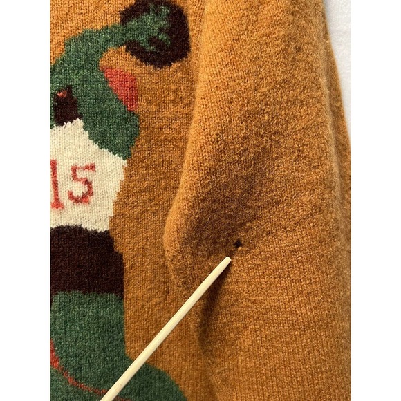 TUCKER KNITS Sweater Basketball print Mock Neck - Picture 9 of 11